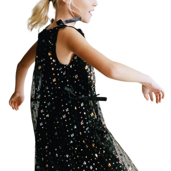 COLORFUL SEQUIN DRESS BLACK 4786/740/800